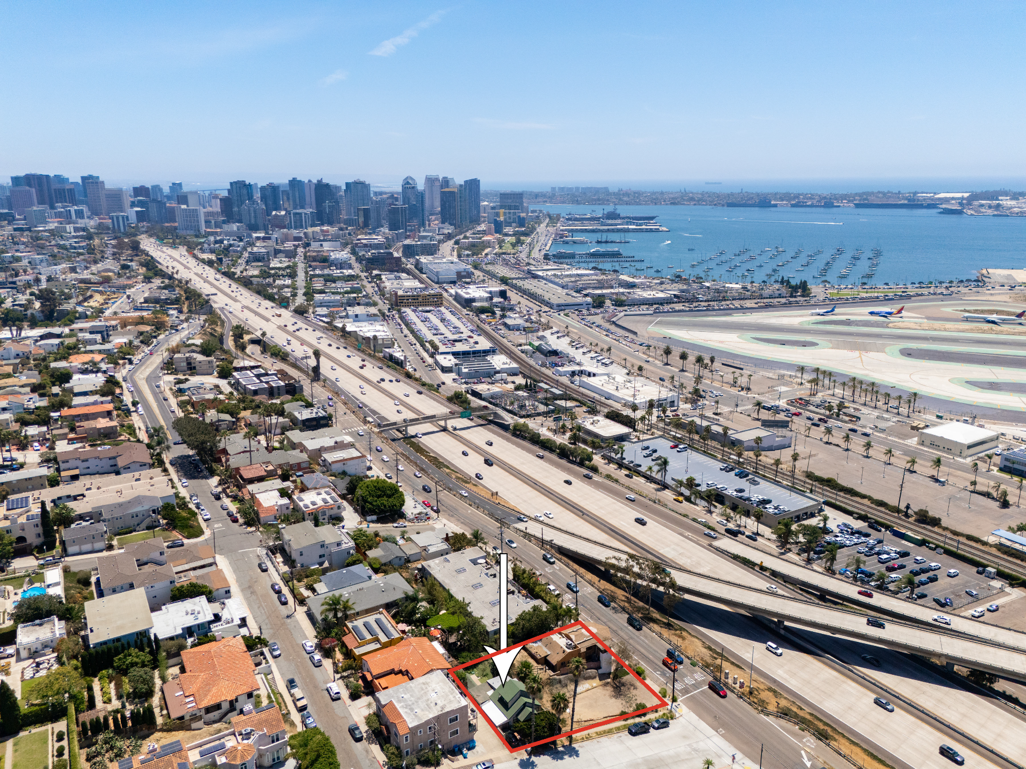 Bay and downtown view